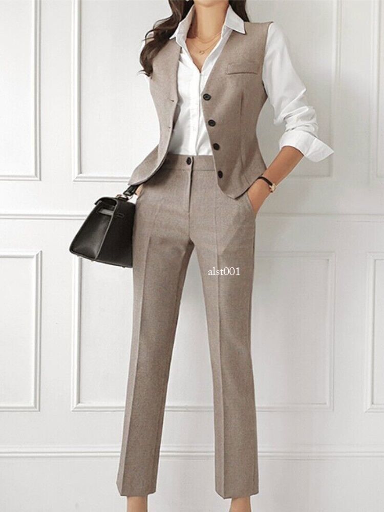 Retro layering color matching vest collarless suit jacket women 2023 new spring main image 0