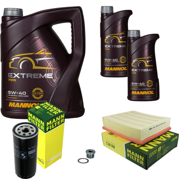 Mann Inspektionspaket 7 L Mannol Extreme 5W-40 FüR Audi A6 Avant S6 Quattro 4.2-image