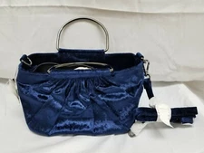 Studio 33 High Key Mini Velvet Satchel Navy ST234-410
