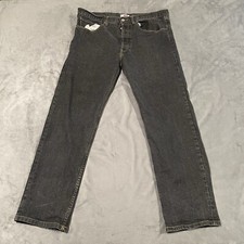 Vintage Levis Jeans Men 38x30 Dark Wash 501 Button Fly Made in USA Y2K Tag 40x30