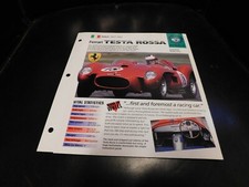 1957-1962 Ferrari Testa Rossa Spec Sheet Brochure Photo Poster 58