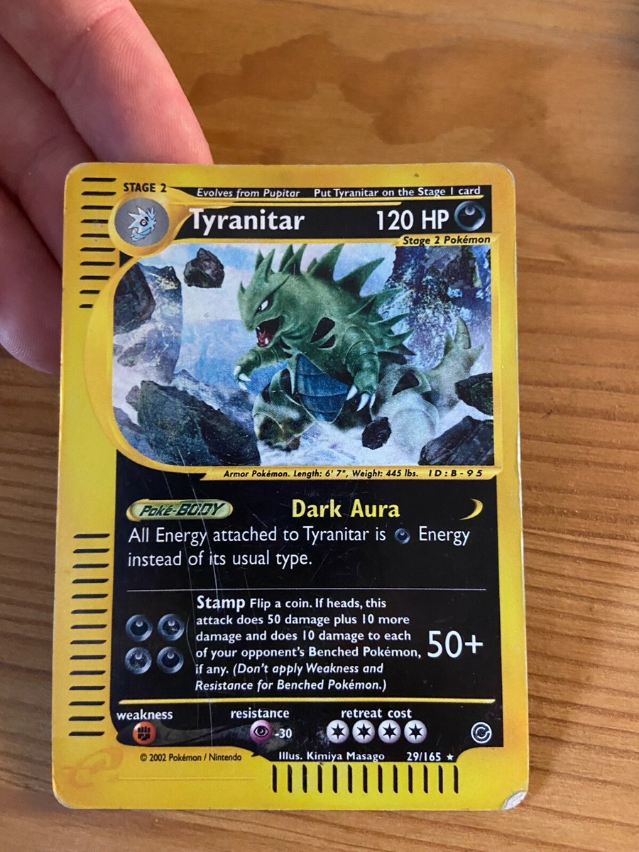 Pokemon Card | TCG | Tyranitar 29/165 | Rare Card | | eBay