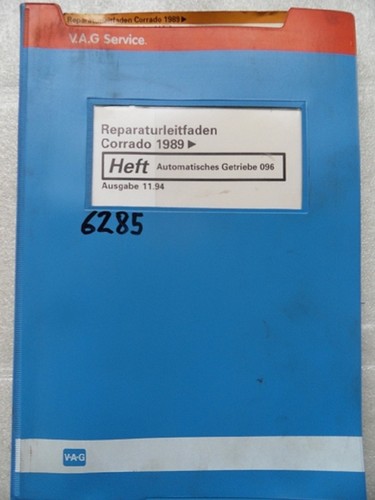 Werkstattbuch Reparaturleitfaden VW Corrado 1989 Automatisches Getriebe 096#6285