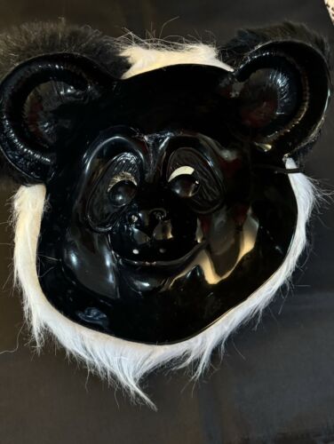 Panda Furry Friends Animal Costume Half Mask - Picture 2 of 7
