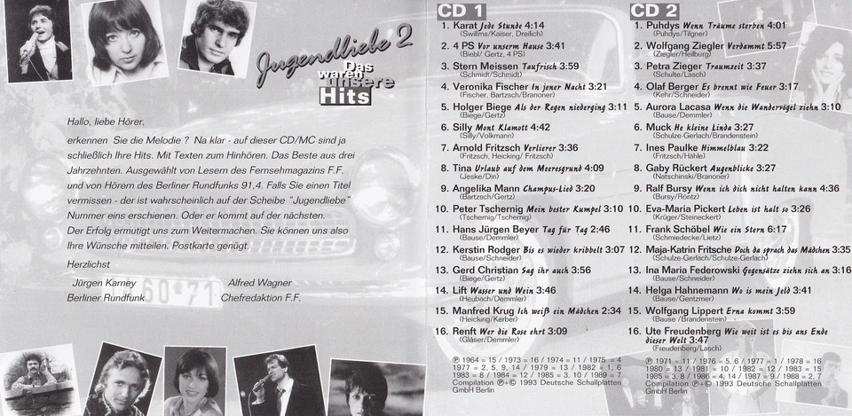JUGENDLIEBE 2 - 2 CD - Das waren unsere Hits  (Sampler) - Bild 3 von 3