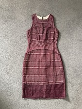 Keepsake Womens Dress Size S Red Midi Lace Evening Dress Sleeveless A Line