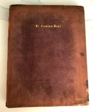 1935 suede-bound copy of "The Romance of El Camino Real". Limited Edition! Durst