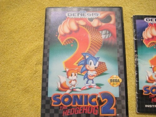 Sonic the Hedgehog 2 (SEGA Genesis, 1992) CIB carrello completo + scatola + manuale - Foto 2 di 6