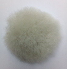 WHITE sheepskin replacement pad for mexican grackle figure 8 noseband