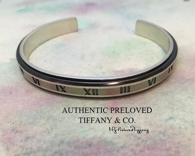 Wide Tiffany Titanium Cuff Excellent Authentic Tiffany Narrow