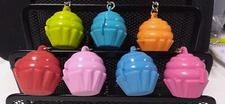 Tupperware 7 Colors Cupcake / Muffin  Keeper Keychains -  You Pick! - NEW