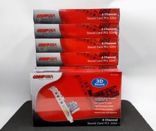 LOT OF 9 COMP USA 5.1 Channel Surround PCI 32 bit 3D Sound Car
