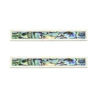 2x Bone Abalone Classical Guitar Bridge Tie Block Frame Inlay Luthier A16