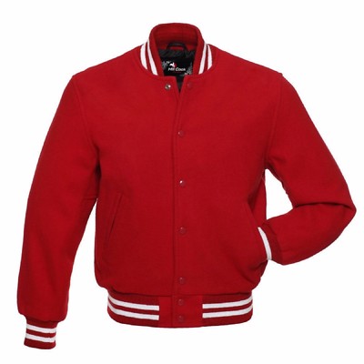 red letterman jacket