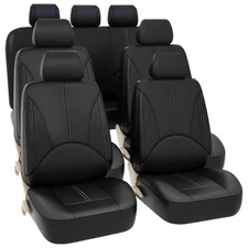 Universal Car Seat Covers Full Set 2/5/7-Seats Front Rear Protector Cushion Mat