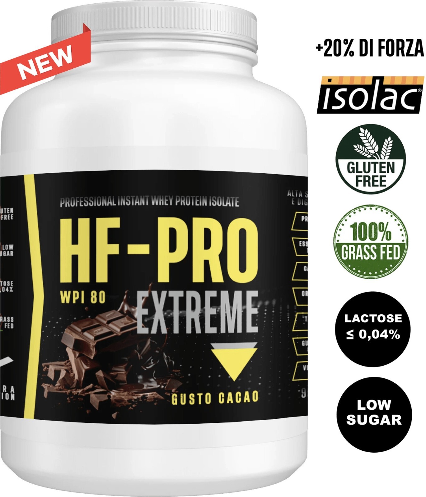 Analisi Tecnica HF-PRO Proteine Isolate 900g WPI 80 Grass Fed