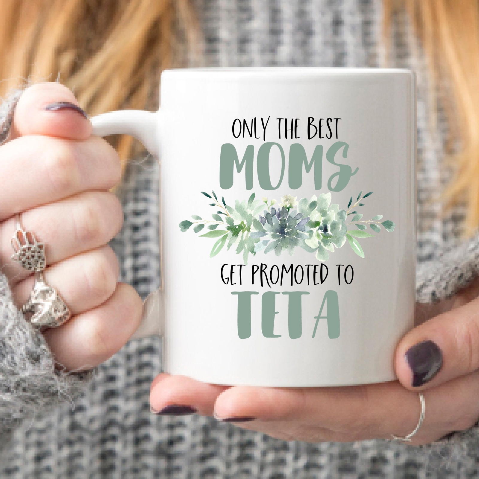 Teta Coffee Mug Teta Gift Christmas Gift For Teta Only The Best Moms Get