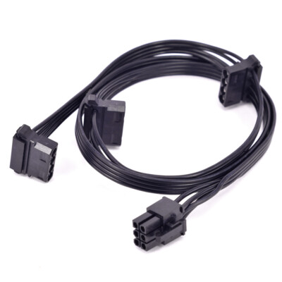 PCIe 6pin to 3 IDE Power Supply Cable for Seasonic FOCUS M12II Evo KM3