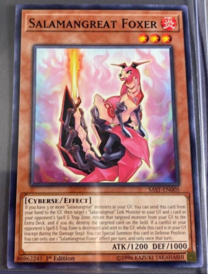 Yugioh! Salamangreat Foxer - SAST-EN005 - Common - 1st Edition Near Mint, Englis