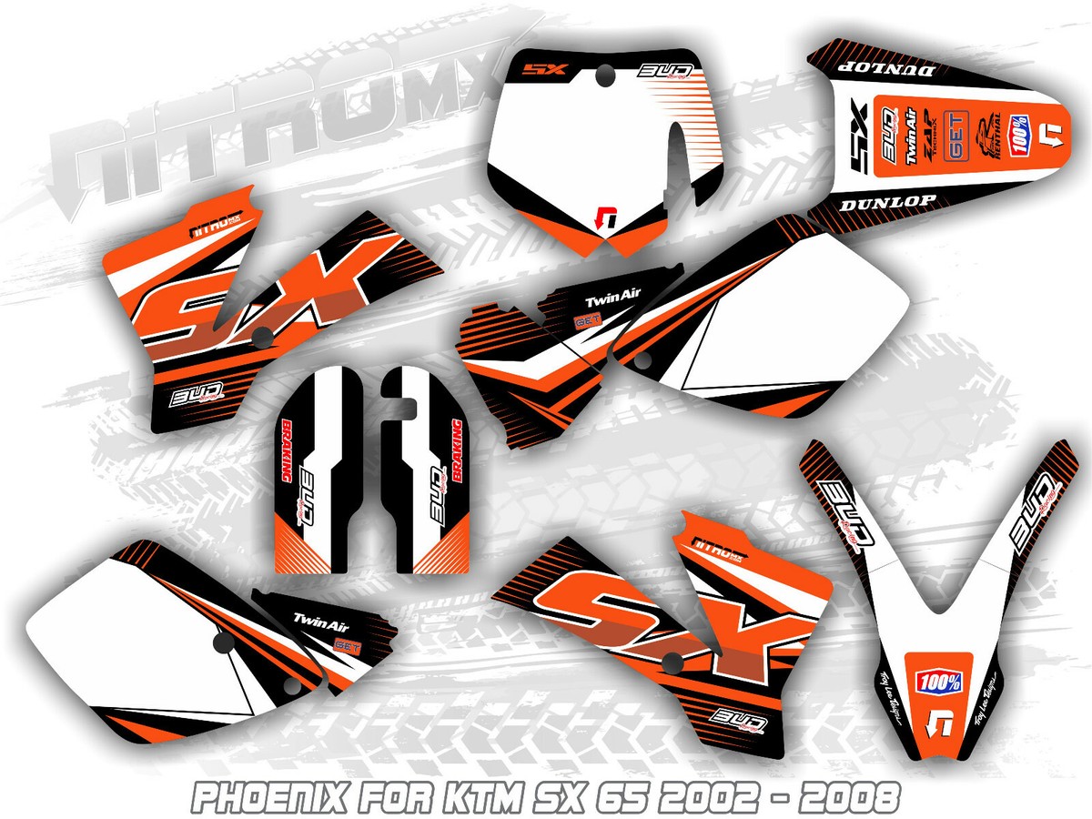 NitroMX Graphic Kit for KTM SX 65 SX65 2002 2003 2004 2005 2006