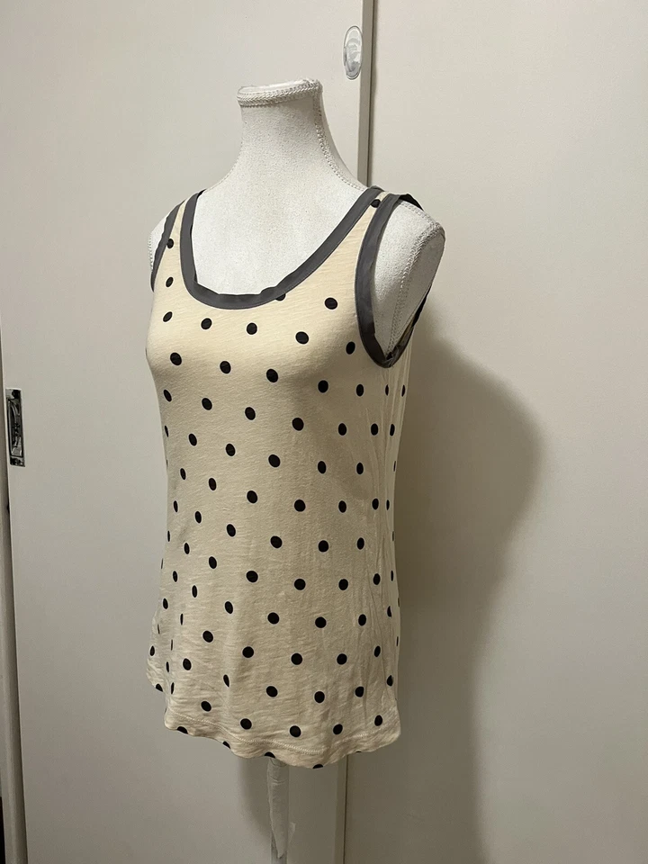 Trenery top women XXS tank sleeveless 100% cotton item45 - image 3 of 4