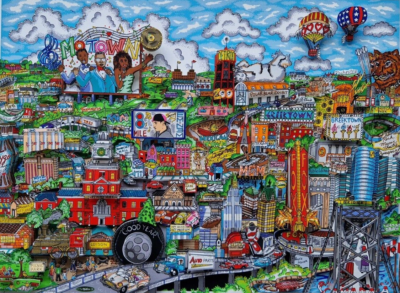 Charles Fazzino Make It Detroit 3D 2004 Hand Signed DX 3D /225