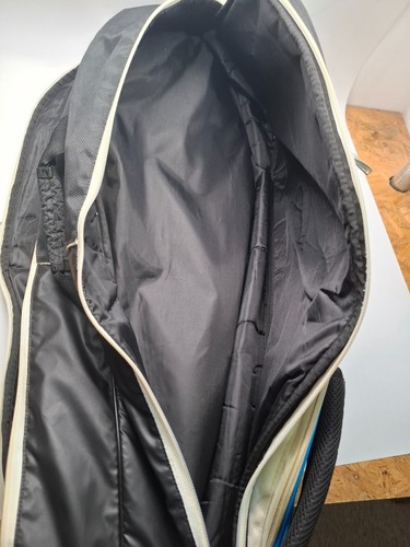 Babolat Team Expandable Tennis Racket Bag Black Blue Shoulder Straps & Pockets - Picture 6 of 7
