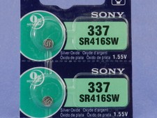Sony 337 SR416/SW Watch Battery 2Pc