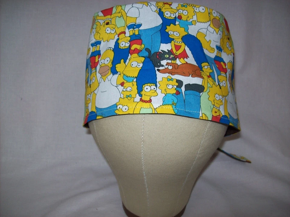 Men/Women Surgical Scrub Cap Lined Comedy Family 100% Cotton - Image 2 of 3