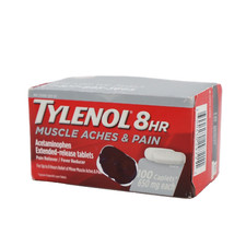 Tylenol 8Hr Muscle Aches  Pain 650mg Extended-Release 100 Caplets EXP 06/2026 