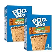 **Fast Shipping** Pop Tarts, Unfrosted Brown Sugar Cinnamon 8 ct (Pack of 2)