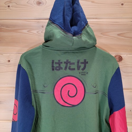 VTG Hot Topic Naruto Jacket Men Large Army Hoodie Full Zip - Picture 2 of 9