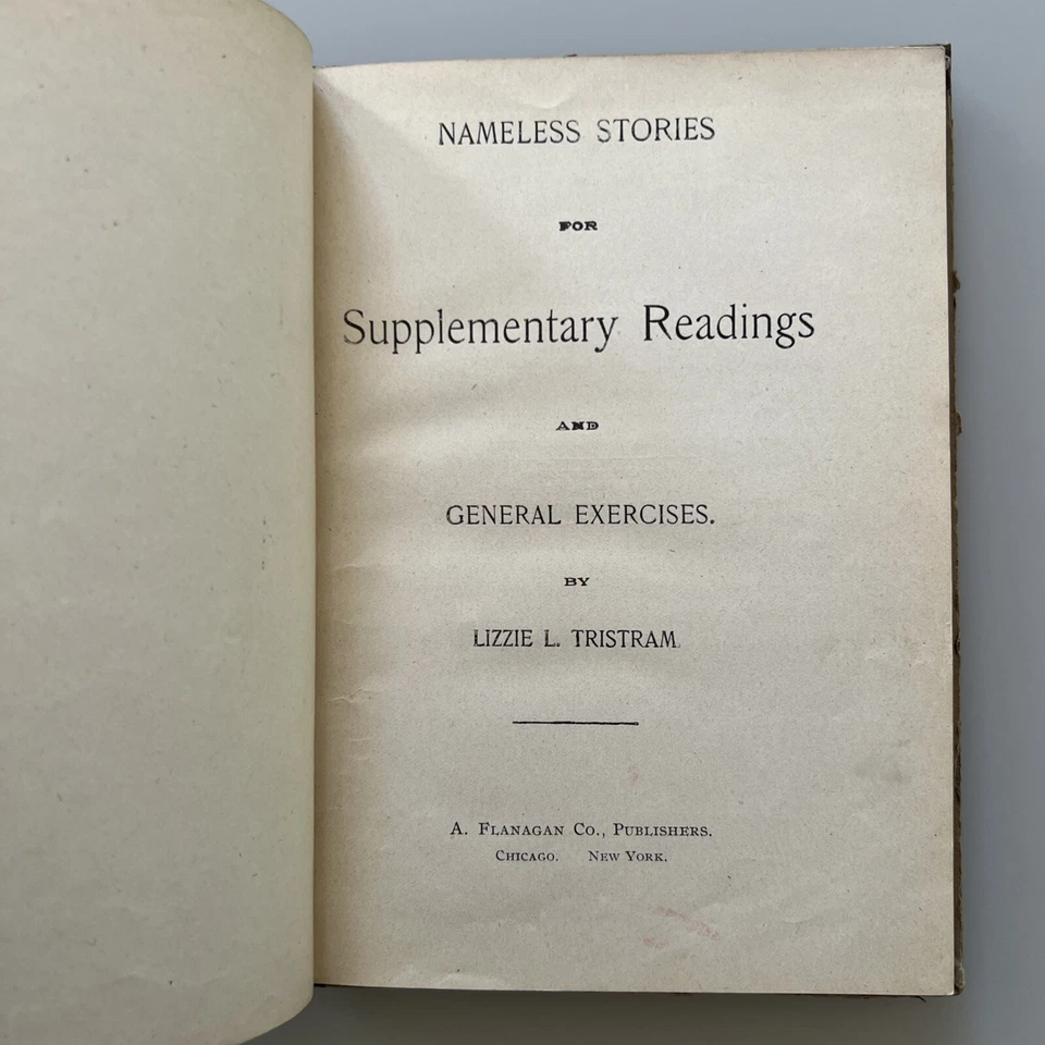 "Nameless Stories for Home and School" (1894) - Extremely Rare Vintage Book - Image 4 of 4