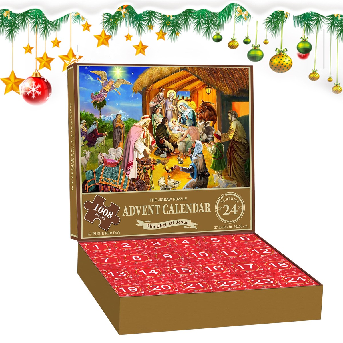 Christmas Advent Calendar The Birth of Jesus 1008 Pieces Jigsaw Puzzle Toy Gift | eBay christmas-advent-calendar-the-birth-of-jesus-1008-pieces-jigsaw-puzzle-toy-gift-ebay