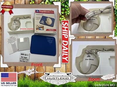 Vintage NEW PC ErgoMouse 400 dpi 3 Button Serial Mouse 1994 IBM/PC/AT ...