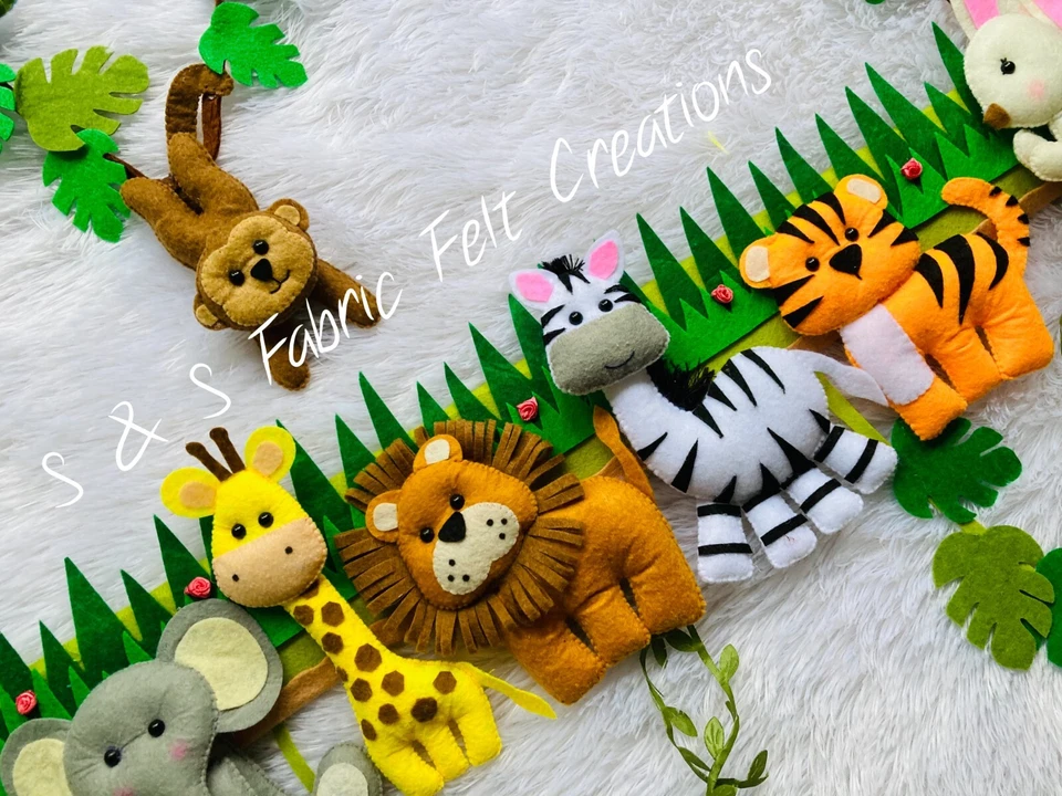 Colgador de pared con tema animal regalo cumpleaños con nombre de bebé personalizado Foto 3 de 4