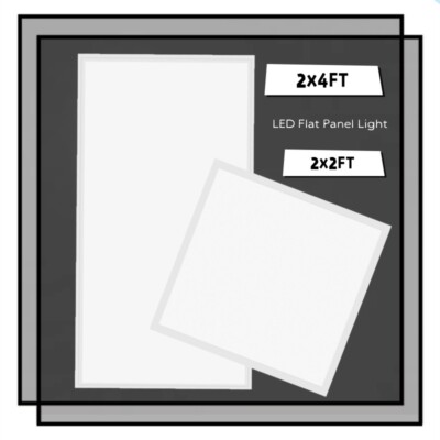 2 X2  45W LED Flat Light Panel, 5000K,2 X4  75W Dimmable Back-Lit Lights Fixture
