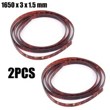 2pcs Plastic Guitar Binding Purfling Strips 1650x3x1.5mm Tortoise Shell Strip US