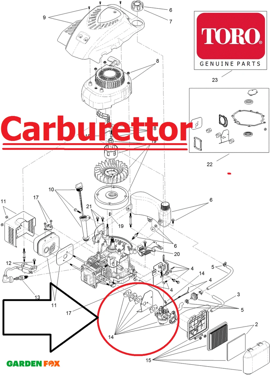 Genuine TORO Lawnmower 20950 TX Series Complete CARBURETTOR 120 4404 4