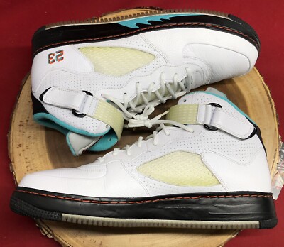 Jordan Fusion AJF 5 Retro V White Black Metallic Orange Fire