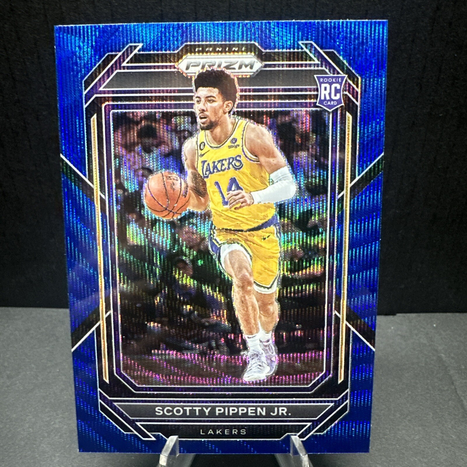 2022-23 Panini Prizm  Scotty Pippen Jr Blue Wave #232 Grizzlies  Lakers
