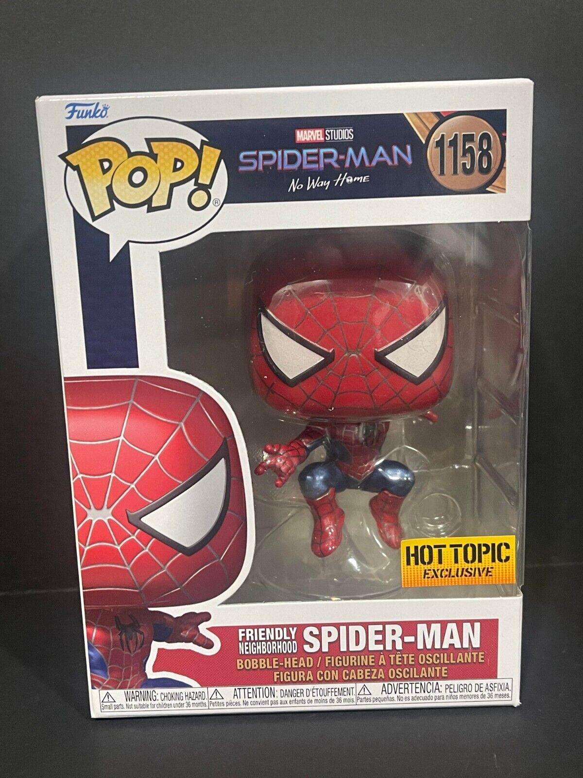 Hot Topic Marvel Spider-Man Pull Tab Backpack