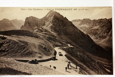 3196 postcard 65 PYRENEES LE COL DU TOURMALET FRANCE POSTCARD 