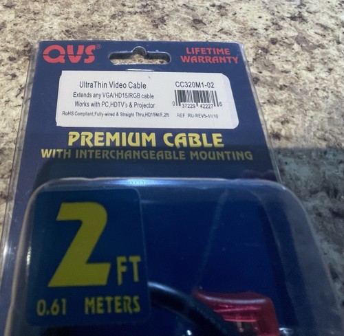 VGA Cable 2 Foot - Male To Female