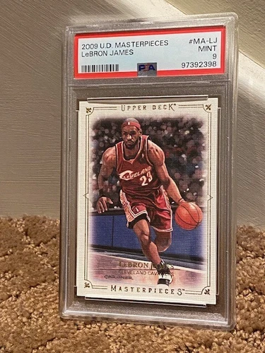 2009 UD Masterpieces LeBron James PSA 9 MA-LJ CARD NEW CASE LOW POP