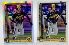 2025 Topps Series 1 - Blake Perkins Rainbow Foil With Base Card Brewers🔥🔥🔥