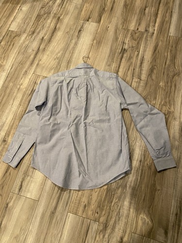 Brooks Brothers Makers Shirt Men's Blue Long Sleeve Button Up Collared Size 12 - Afbeelding 3 van 3