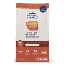 Natural Balance Limited Ingredient Dry Dog Food Salmon Sweet Potato 12 lb