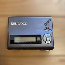 KENWOOD Portable MD Recorder DMC-F5R Showa Retro Working Product