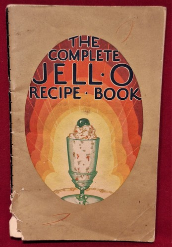 Complete Jell-O Recipe Book Booklet 1929 Art Deco Recipes